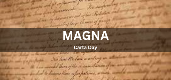 Magna Carta Day [ मैग्ना कार्टा दिवस]